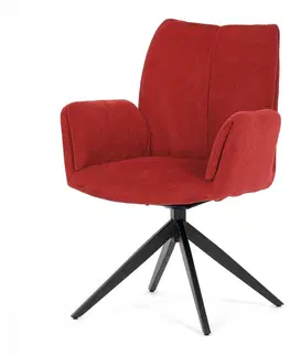 Stoličky Otočné jedálenské kreslo HC-993 Autronic Červená
