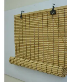 Rolety Gardinia Roleta bambusová JAVA prír./čokoláda, 100 x 160 cm