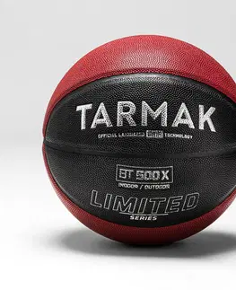 basketbal Basketbalová lopta BT500 Grip LTD veľkosť 7 čierno-červená