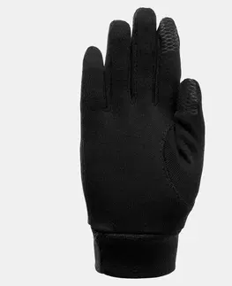 kemping Detské turistické spodné rukavice SH500 dotykové hodvábne 6-14 rokov
