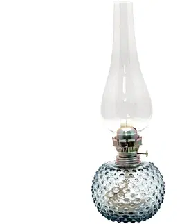 Lampy Floriánova huť Petrolejová lampa EMA 38 cm svetlý dym 