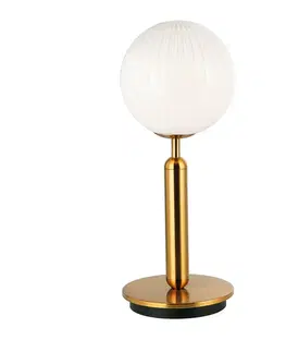 Stolové lampy Viokef Stolná lampa Jolin s guľovým sklom