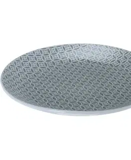 Taniere Keramický plytký tanier Sea, 27 cm, sivá