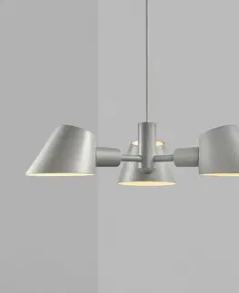 Závesné svietidlá DFTP by Nordlux Závesná lampa Stay, 3-plameňová, sivá