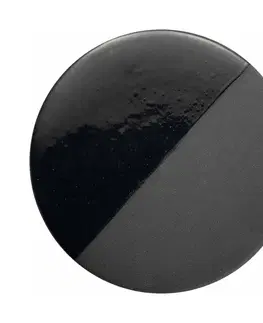 Stropné svietidlá Ferroluce PI stropné svietidlo, lesklé/matné, Ø 40 cm, čierne