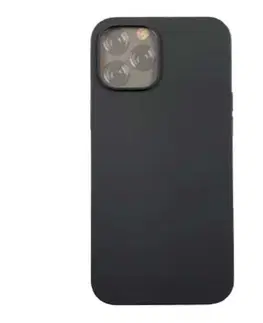 Puzdrá na mobilné telefóny Devia kryt Nature Series Silicone Case pre Apple iPhone 12 Pro Max, čierne 6938595341410