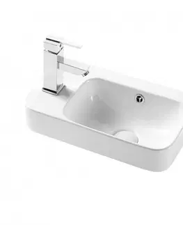 Kúpeľňa HOPA - Umývadielko PICCOLO GRANDE 45 x 26 x 15,5 cm - umývadielko prevedenie - Ľavé OLKLT5117L