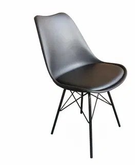 Jedálenské stoličky KONDELA Tamora jedálenská stolička čierna
