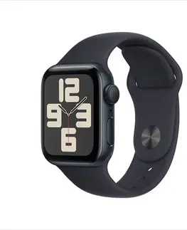 Inteligentné hodinky Apple Watch SE GPS 40mm polnočná , hliníkové puzdro so športovým remienkom polnočná - SM MR9X3QCA