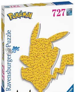 Hračky puzzle RAVENSBURGER - Pokémon Pikachu silueta 727 dielikov