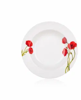 Sady riadu Banquet Red Poppy 18-dielna tanierová súprava 
