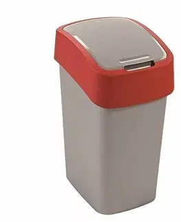 Odpadkové koše Curver Odpadkový kôš FLIP BIN 10 l, červená