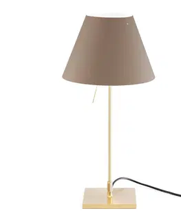Stolové lampy Luceplan Luceplan Costanzina stolná lampa mosadz nugátová