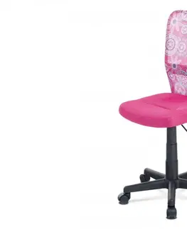 Detské stoličky a kreslá Detská kancelárska stolička KA-2325 Autronic Ružová