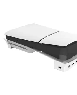 Príslušenstvo k herným konzolám iPega P5S008 Horizontálny stojan s USB HUB pre PS5 Slim, White 57983119048