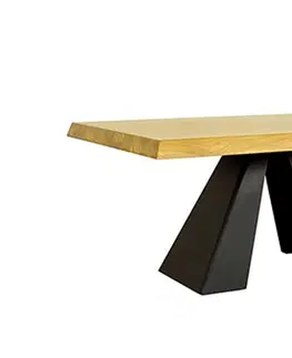 Konferenčné stolíky KRIŠTOF ST371 konferenčný stolík 100x60, dub/čierna matná