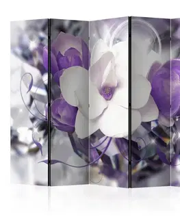 Paravány Paraván Purple Empress Dekorhome 225x172 cm (5-dielny)