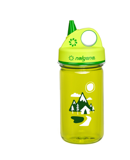 Fľaše na pitie Detská fľaša NALGENE Grip'n Gulp 350 ml 2023 Green Trail