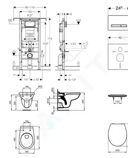 Kúpeľňa GEBERIT - Duofix Set predstenovej inštalácie, klozet Alpha s doskou, tlačidlo Sigma50, alpská biela 111.355.00.5 ND8