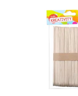Kreatívne a výtvarné hračky WIKY - Drevené paličky prírodne 15x1,8cm 50ks