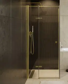 Sprchovacie kúty HOPA - Štvorcový sprchovací kút PIXA GOLD - Smer zatvárania - Ľavé (SX) BCPIXA90CTVELG