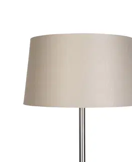 Stojace lampy Moderná stojaca lampa oceľová s tupým odtieňom 45 cm - Simplo