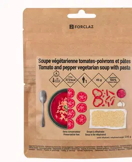 činky Lyofilizovaná vegetariánska polievka - paradajky, paprika, cestoviny - 45 g