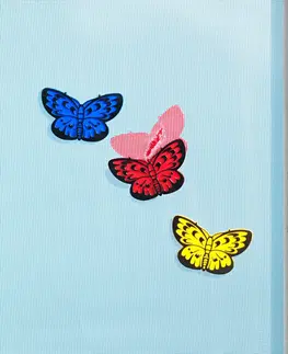 Záclony 6-dielna opravná súprava "Motýle"