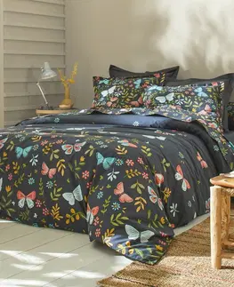 Bavlnené Bavlnená posteľná bielizeň Envolée s potlačou motýlikov
