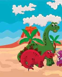 Detské tapety Tapeta svet dinosaurov