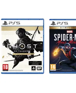 Hry na PS5 Ghost of Tsushima (Director’s Cut) CZ + Marvel’s Spider-Man: Miles Morales CZ (Ultimate Edition) PS5