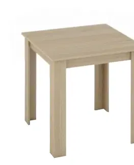 Jedálenské stoly Jedálenský stôl, dub sonoma, 80x80 cm, KRAZ