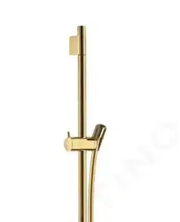 Sprchy a sprchové panely HANSGROHE - Unica'S Sprchová tyč 900 mm so sprchovou hadicou, leštený vzhľad zlata 28631990