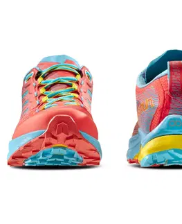 Dámska obuv Dámske trailové topánky  La Sportiva Jackal II Woman Hibiscus/Malibu Blue - 40,5