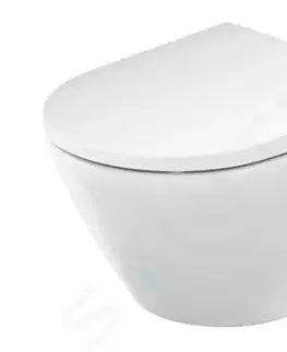 Záchody DURAVIT - D-Neo Závesné WC s doskou SoftClose, Rimless, biela 45880900A1