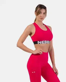 Športové podprsenky a topy NEBBIA Športová podprsenka Medium Impact Cross Back Pink  S