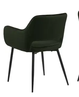 Stoličky - moderné Dkton 23626 Dizajnová jedálenska stolička Nereida, olivovo zelená