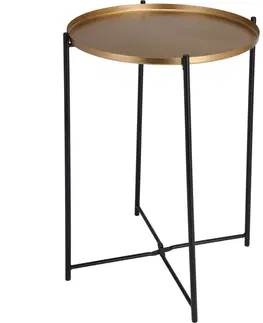 Konferenčné stolíky Kovový odkladací stolík Gabriel, 35 x 47 x 35 cm