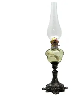 Lampy Floriánova huť Petrolejová lampa BARBORA 54 cm lesná zelená 