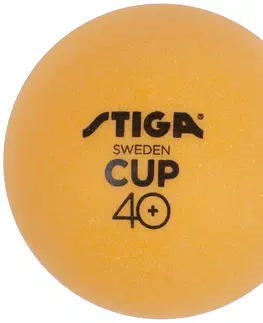 Pingpongové loptičky Loptičky na stolný tenis STIGA CUP ABS - oranžové 6ks