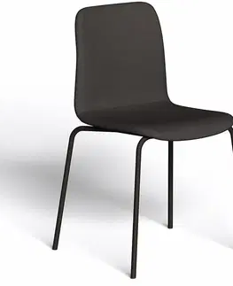 Kuchynské stoličky Stolička ALBA black V49 hnedá