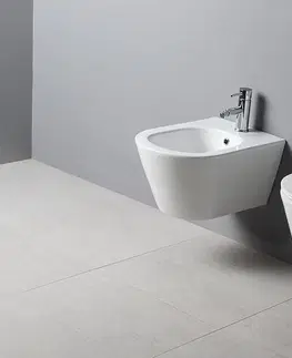 Kúpeľňa SAPHO - AVVA bidet závesný 35,5x53 cm, biela 100324