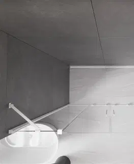 Sprchovacie kúty MEXEN/S - Velar Duo posuvné sprchové dvere 180, transparent, białe 871-180-000-02-20
