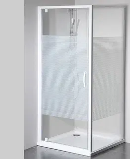 Sprchové dvere GELCO - Eterno štvorcová sprchová zástena 800x800mm L/P varianta,Strip GE6680GE3380