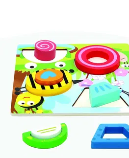 Drevené hračky Bino 3D Puzzle - rybníček