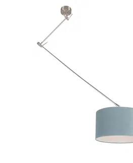 Zavesne lampy Moderné závesné svietidlo oceľové s tienidlom minerálne 35 cm - Blitz I.