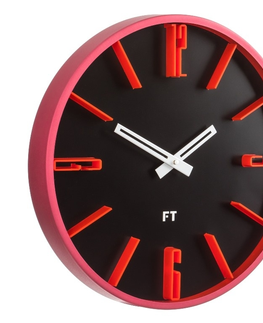 Hodiny Dizajnové nástenné hodiny Future Time FT6010BK Numbers 30cm