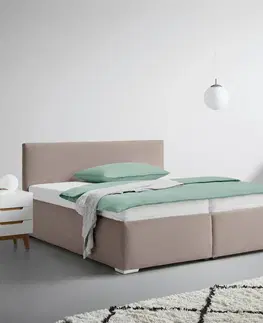 Čalúnené postele Čalouněná postel LESIA 160x200cm, Poťah Hnedý