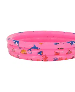Detské bazéniky Detský nafukovací bazén, ružová/vzor, LOME