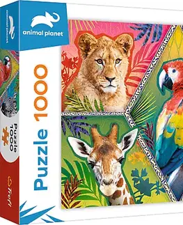 Hračky puzzle TREFL - Puzzle 1000 - Exotické zvieratá
